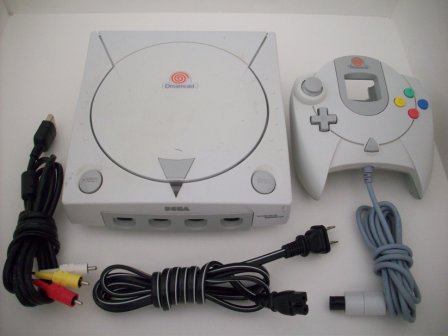 Sega Dreamcast System w/ 1 White Controller, AV, Power Supply